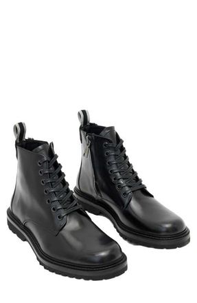 John Varvatos Lex Combat Boot in Black at Nordstrom, Size 9
