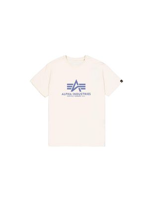 Alpha Industries T-Shirt ALPHA INDUSTRIES Basic T-Shirt BL, Herren, Gr. XXL, vintagewei&szlig;, night lila, Obermaterial: 100% Baumwolle, Shirts T-Shirt