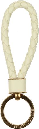 Bottega Veneta Damens Schl&uuml;sselanh&auml;nger Leder Gelb/Pastellgelb