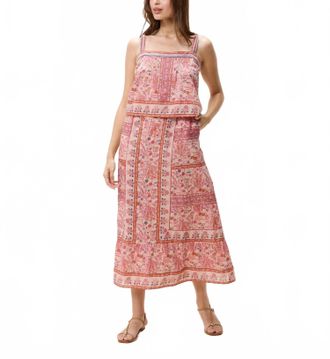 Cleobella Elie Ankle Skirt In Dahlia