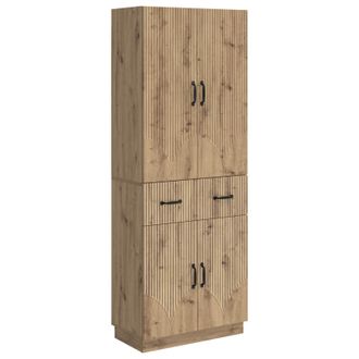 vidaXL Juego De Armarios 2 Uds. Roble Artisan Madera De Ingenier&iacute;a Vidaxl