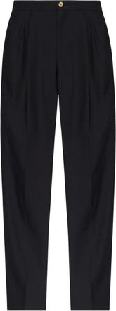 Dolce & Gabbana Pantaloni in Lana a Pinces - - Trousers - Uomo - Nero - S