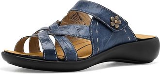 Josef Seibel Ibiza 99 Womens Flat Shoes Dark Blue : EU 41 (US Womens 10-10.5) M, Leather