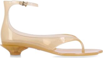 Chlo&eacute; Jelly Teenslippers - Dames - Sandalen met hakken - Bruin - 37 EU - Schoenen