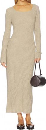 Guest In Residence Wide Rib Dress In Taupe