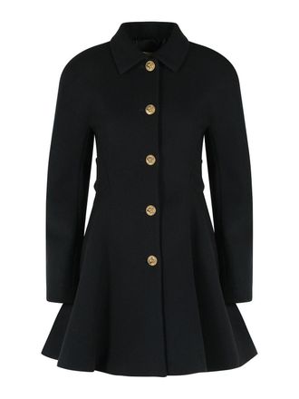 Versace Black Wool Coat