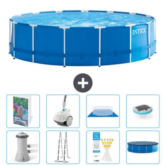 Intex Piscina Con Estructura Redonda - 457x122 Cm - 9-piezas S552