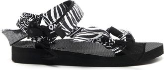 Arizona Love Sandales Trekky Imprim&eacute; Z&egrave;bre Bandana, Exclusivit&eacute; Lulli