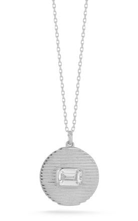 Glaze Jewelry Sterling Silver Vintage Circle Necklace
