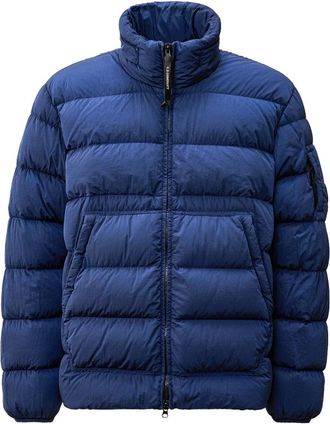 C.P. Company Chrome-R Down Jacket - Heren - Winterjassen - Blauw - S - Nylon - Jassen