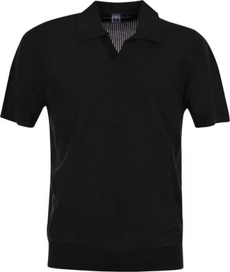 Fedeli Giza Cotton Short-Sleeved Polo Shirt