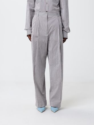 Dries Van Noten Pantaloni a gamba larga Dries Van Noten in cotone e seta a righe