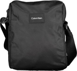 Calvin Klein Zwarte Heren Schoudertas Rits Sluiting - Heren - Schoudertassen - Zwart - ONE Size - Polyester - Tassen