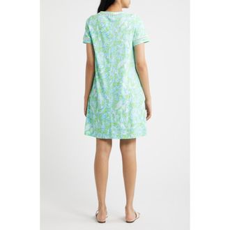 Lilly Pulitzer Cody Print Ladder Stitch Dress in Day Dream Blue at Nordstrom, Size Xx-Small