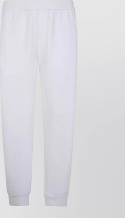 Emporio Armani trousers side pockets ribbed cuffs design