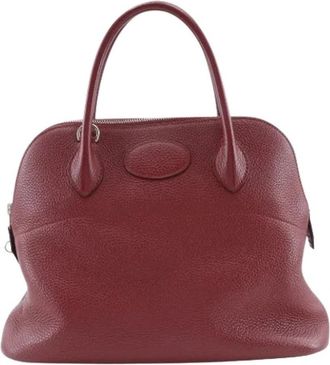 Herm&egrave;s Pre-owned Bolide 31 Handtas Rouge Grenat - Dames - Vintage Handtas - Rood - ONE Size - Leer - Vintage