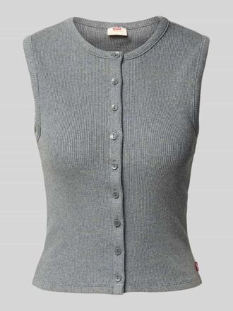Levi's Weste in Strick-Optik in Mittelgrau, Gr&ouml;&szlig;e M