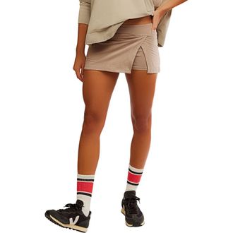 Free People FP Movement Hot Shot Miniskort in Driftwood at Nordstrom Rack, Size Large