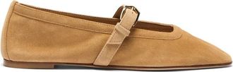Stuart Weitzman Schoenen, Dames, Beige, 40 1/2 EU, Leer, Sai Ballerina plat