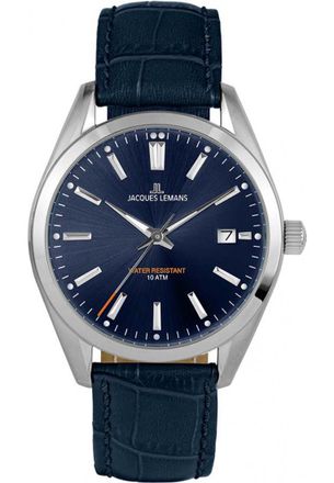 Jacques Lemans 1-1859C Mens Derby Watch - Silver - One Size