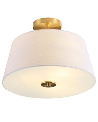 Jonathan Y Designs Jonathan Y Isabella 15In 3-Light Modern Midcentury Iron Led Semi Flush Mount
