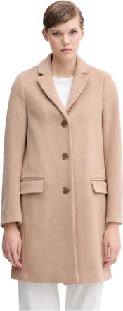 Benetton Wolmix Jas - Dames - Mantel - Beige - XL - Wol - Jassen