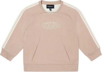 Emporio Armani Logo Sweatshirt - male - Emporio Armani - Kids Sweatshirts - Beige - 10 Y - Kids
