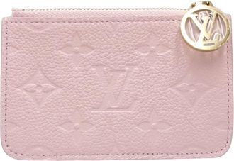 Louis Vuitton Pink Leather Coin Purse/Coin Case (Pre-Owned)