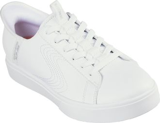 Skechers Womens Eden Lx Royal Stride Slip-On Sneakers, White Duraleather/Trim, 6.5 UK