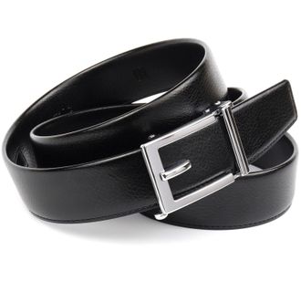 Anthoni Crown Lederg&uuml;rtel ANTHONI CROWN, Herren, Gr. 105, schwarz, Leder, G&uuml;rtel Lederg&uuml;rtel, Lederg&uuml;rtel in Hirschpr&auml;gung