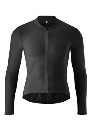 Gonso Radtrikot GONSO SITIVO Jersey Longsleeve M, Herren, Gr. XXL, schwarz, 80% Polyester, 15% Elasthan, 5% Polyamid, Rundhals, Trikots Radtrikot, Herren Fa