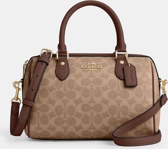 Coach Rowan Satchel Bag In Signature Canvas