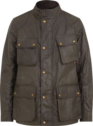 Belstaff Womens Waxed Cotton Fieldmaster Jacket in olive - Size 14 UK