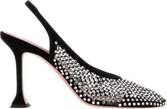 Amina Muaddi Mujer, Zapatos, Negro, Talla: 41 EU