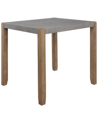 Alaterre Newport 36In Faux Concrete & Wood Counter Height Dining Table