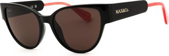 Max & Co. MO0053 01A Shiny Black/Smoke