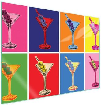 OEM Placa Protectora De Vidrio Para Estufa 70x52 Coloreada