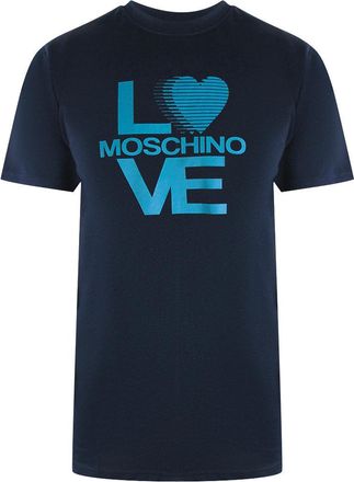 Moschino Love Moschino Logo Navy Blue T-shirt