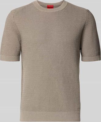 HUGO BOSS Regular Fit T-Shirt aus reiner Baumwolle Modell SAFFON in Hellbraun, Gr&ouml;&szlig;e XXL