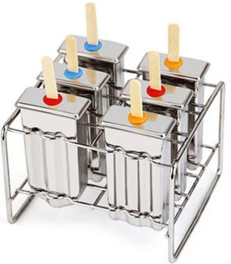 OEM Moule &Agrave; Glace - Acier Inoxydable 304 - Pour Pr&eacute;paration Maison - 6 Pi&egrave;ces