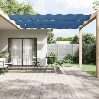 vidaXL Toldo Vertical Tela Oxford Azul 100x1200 Cm Vidaxl