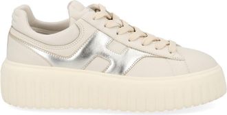 Hogan Low-top Sneakers with Metallic H Stripe and Padded Collar