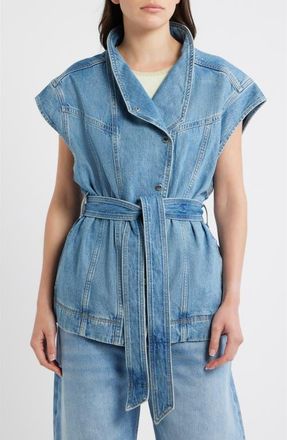 Boss Orange by Hugo Boss Denim Vest in Light Blue at Nordstrom, Size Xx-Large