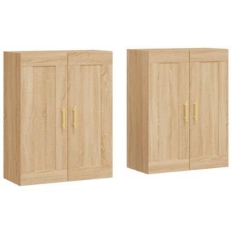 vidaXL Vidaxl - Armarios De Pared 2 Uds Madera De Ingenier&iacute;a Roble Sonoma