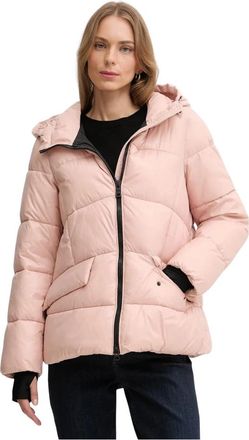 Geox Gewatteerd jack met doorgestikt patroon - Dames - Winterjassen - Roze - 2XL - Leer - Jassen