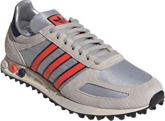 adidas Gender Inclusive LA Trainer OG Made in USA Sneaker in Silver Metallic/Dark Blue at Nordstrom, Size 10.5 Womens