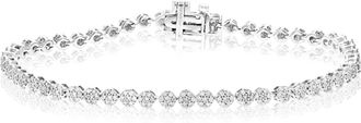 Vir Jewels 1.25 cttw Lab Grown Diamond Tennis Bracelet in Sterling Silver 7 Inch For Women