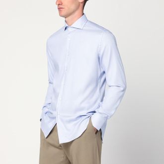 Xacus Camicia Travel celeste chiaro in cotone
