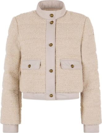 Moncler Beige Mock Collar Jacket