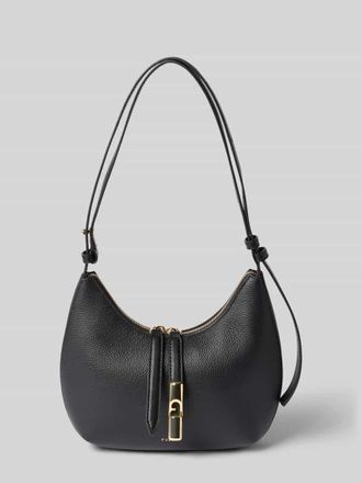 Furla Shoulder Bag aus echtem Leder mit Logo-Detail Modell Goccia in Black, Gr&ouml;&szlig;e 1